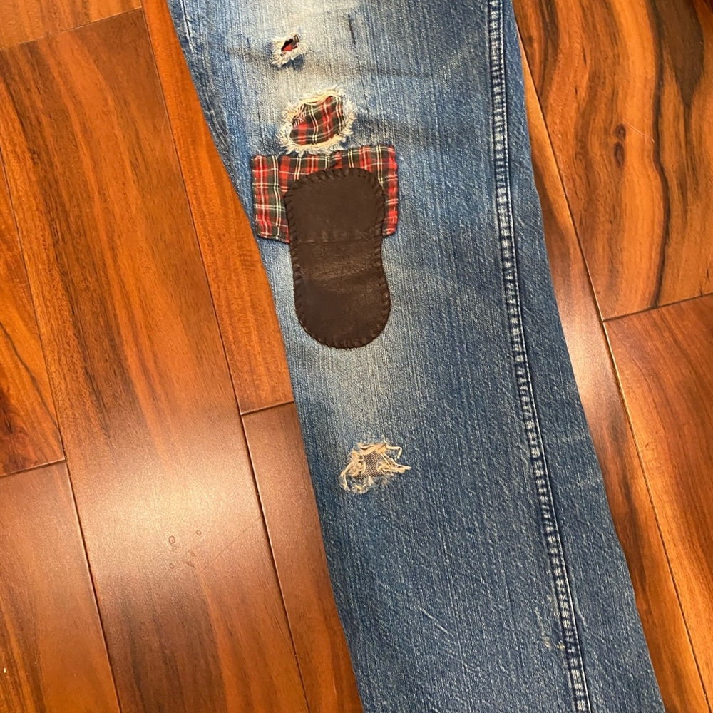 RALPH LAUREN PATCHWORK JEANS - Picture 2 of 12